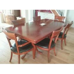 Dining table and chairs