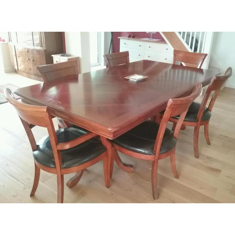 Dining table and chairs