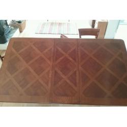 Dining table and chairs