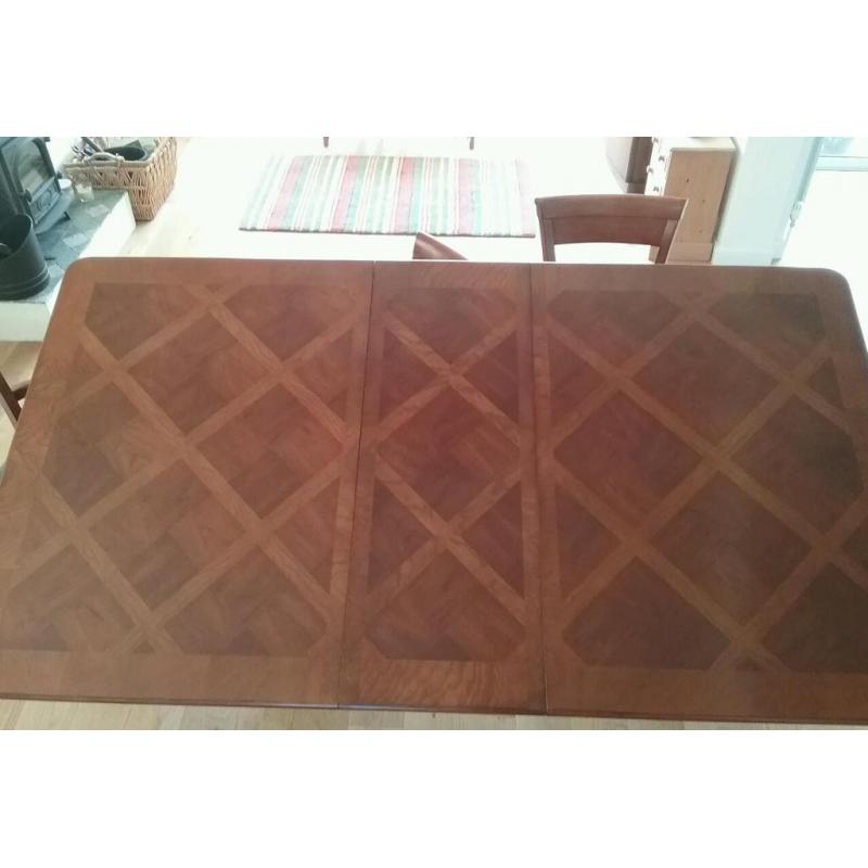 Dining table and chairs