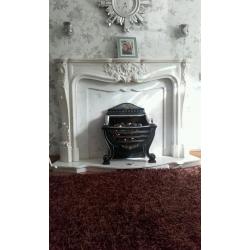 Beautiful French ornate fireplace