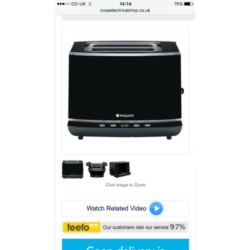 Hotpoint digital toaster