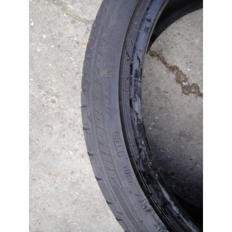 225/40/18 Bridgestone, BMW, Runflat x2, 5mm+ (454 Barking Rd, Plaistow, E13 8HJ) 255 35 215 245 45