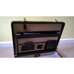 Genuine Leather Briefcase - Black