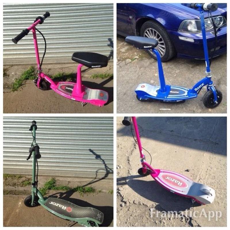 Electric scooter razor rx200 ,e100s blue / pink ,e90 blue /pink