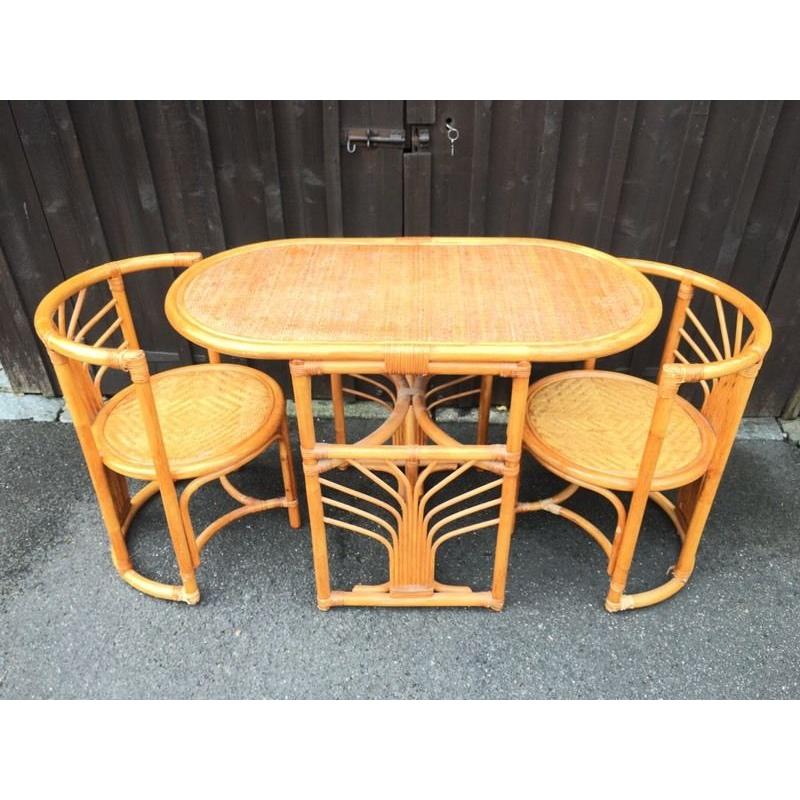 Cane Table & Chairs ( Can Deliver )