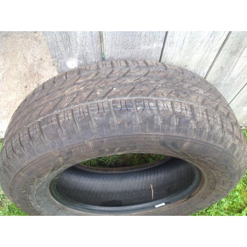 Wrangler Goodyear all weather tyre 255/65/R17