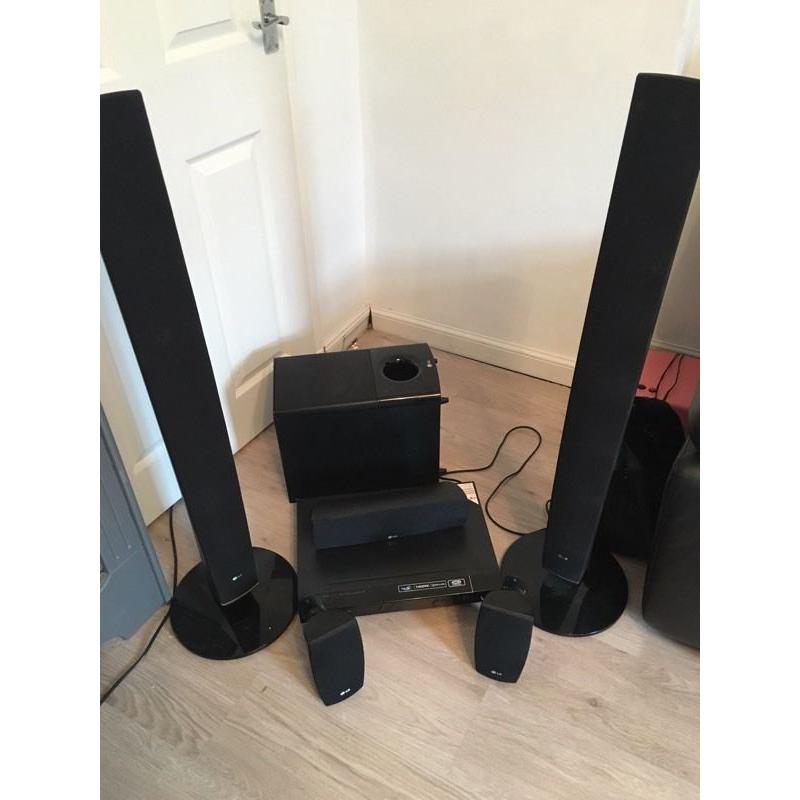 LG surround sound system with DVD player