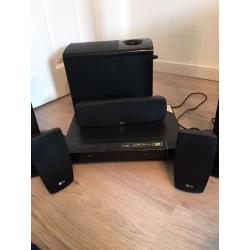 LG surround sound system with DVD player