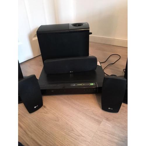 LG surround sound system with DVD player