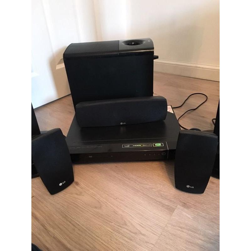 LG surround sound system with DVD player