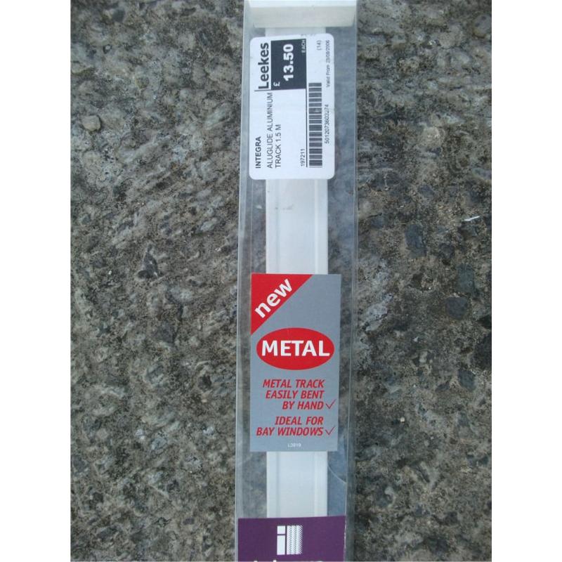 Integra Aluglide 1.5 metre metal curtain rail; new with all fittings, boxed