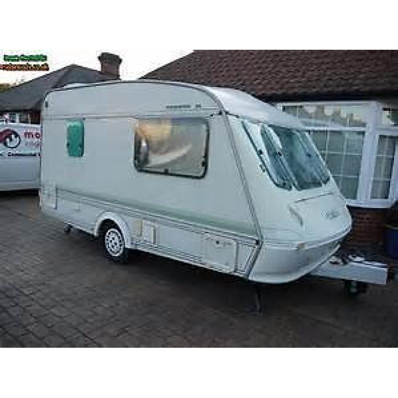 elldis two berth caravan with awning and extras