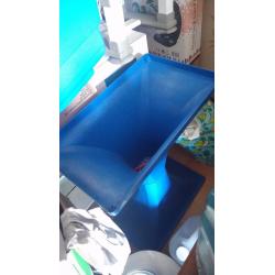 Large cage and stand in blue