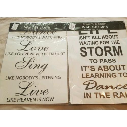 2 wall art stickers