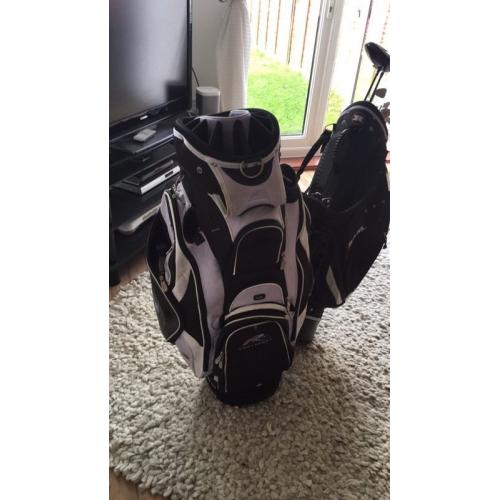 Power caddy tour bag and umbrella