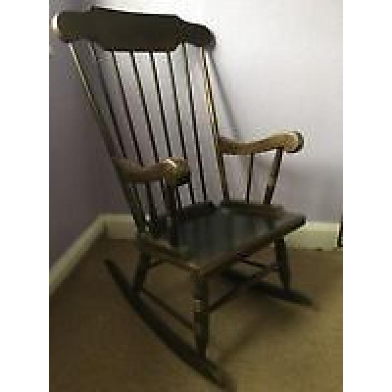 Vintage Military Green Rocking Chair / Can Deliver