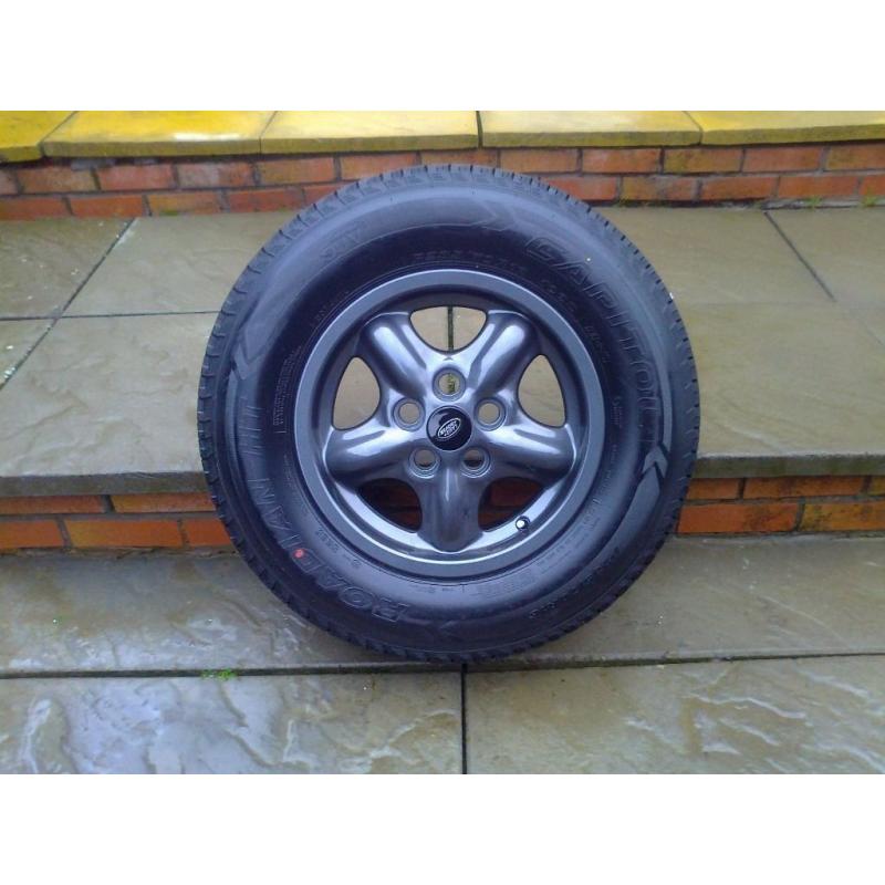 ALLOYS X 5 OF 16 INCH GENUINE DISCOVERY 2/RANGEROVER FULLY POWDERCOATED INA STUNNING ANTHRACITE NICE