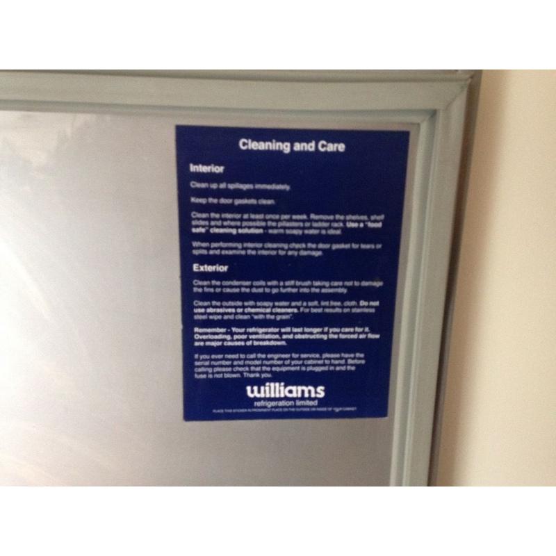 Williams Professional Catering Fridge Freezer Doors x 2