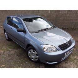 ONE OWNER CAR! 2002 TOYOTA COROLLA VVTI T3 1.4 3DR- FULL DEALER SERVICE HISTORY -SPOTLESS CONDITION