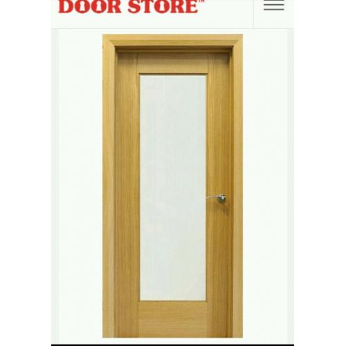Glazed solid pine shaker door DOORSTORE