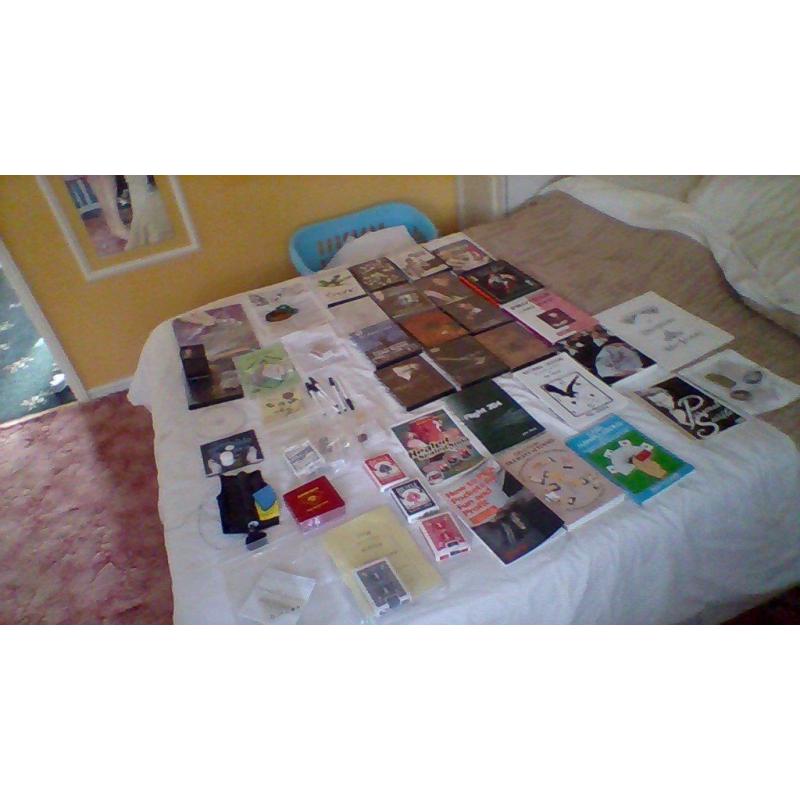 job lot of magic tricks books and dvd