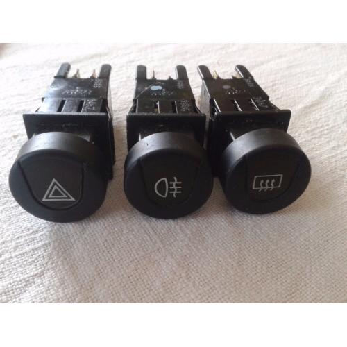 Peugeot 306 Dashboard Switches Hazard, Fog Light, Heated Rear Screen Lotus
