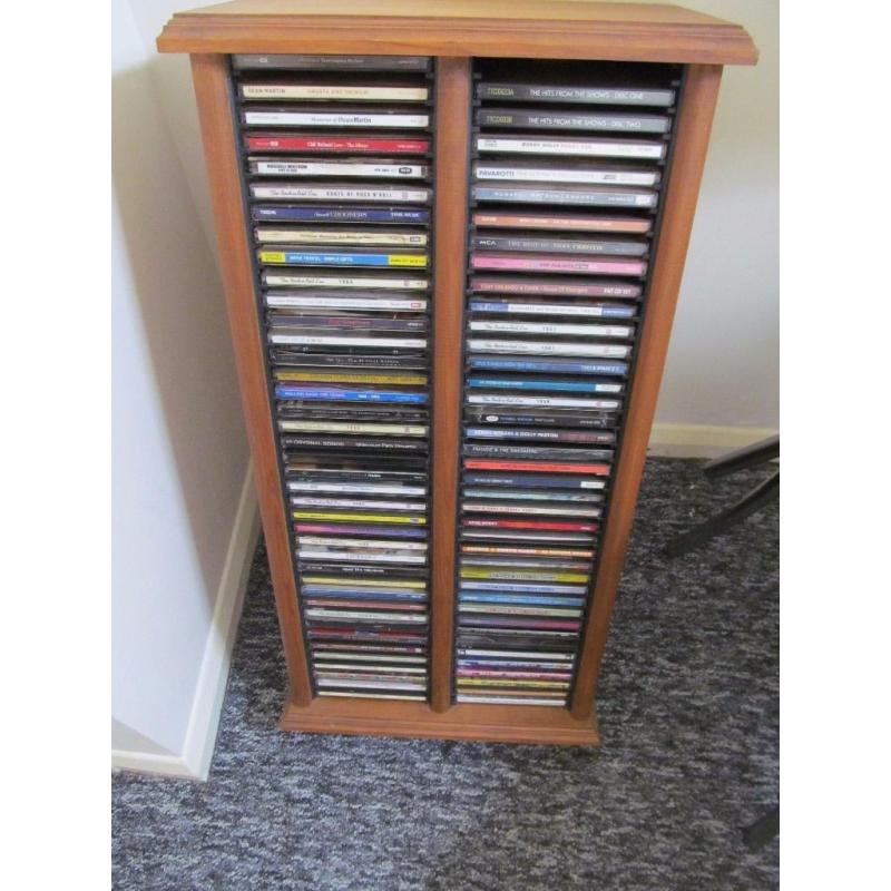 Cabinet Full of 60 Music CDs