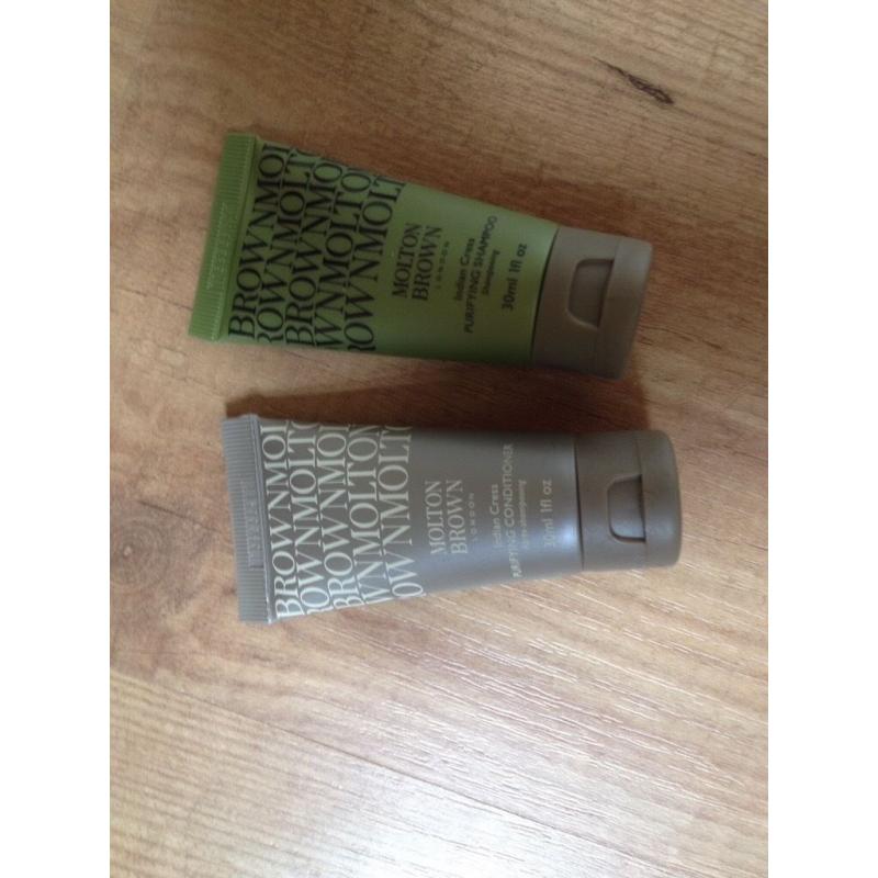 Molten Brown shampoo and conditioner