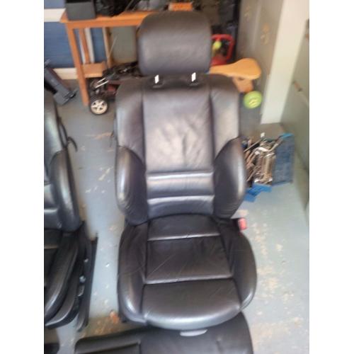 BMW e46 black leather interior