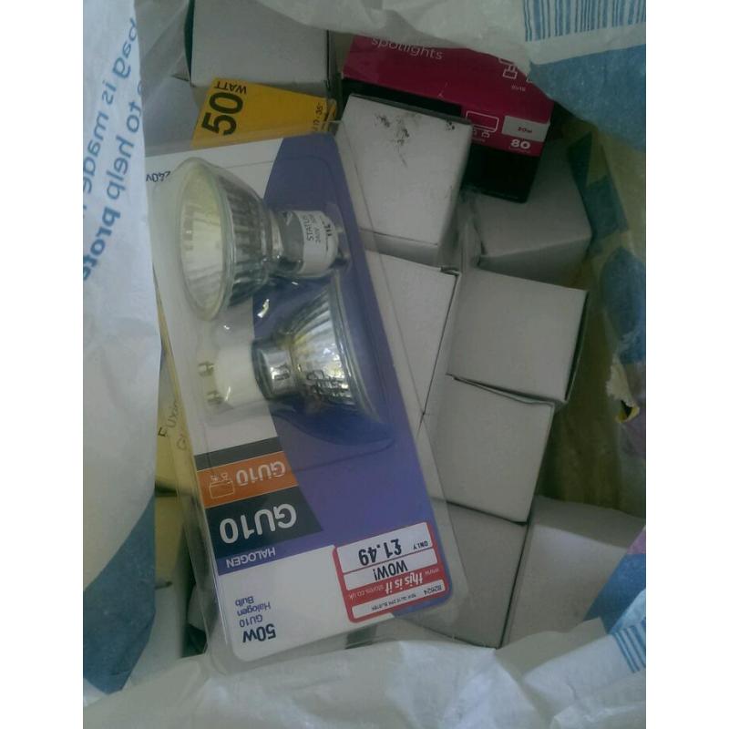 Free GU10 halogen bulbs