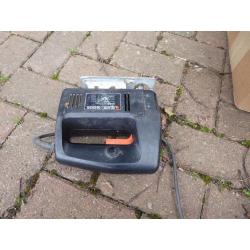 Black and Decker Jig Saw, Bosch Router and Router bits, Circular saw.