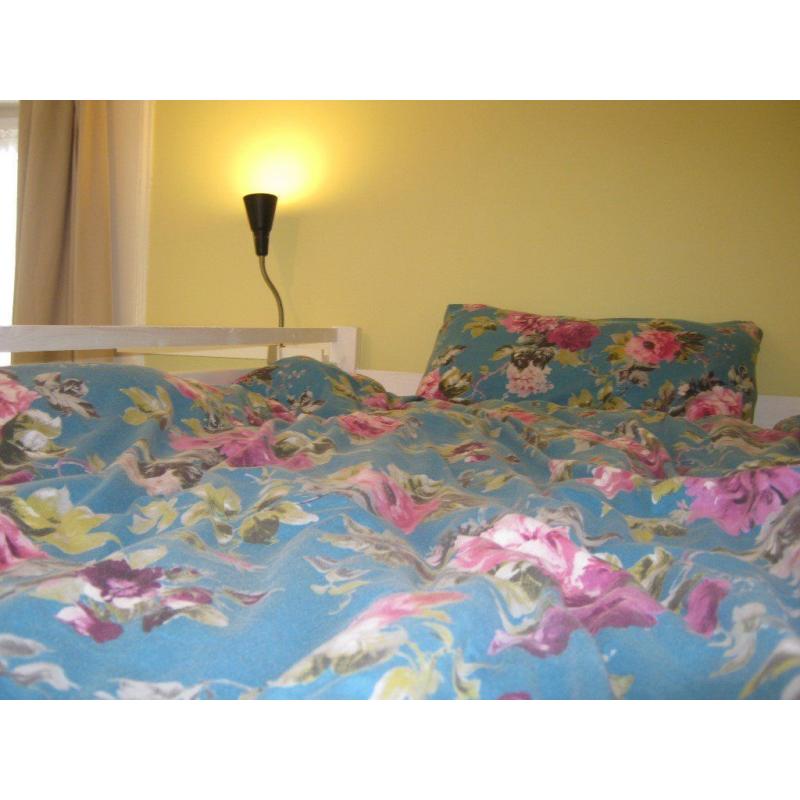 Bright, double room with lots of storage and small double high sleeper. Available to students