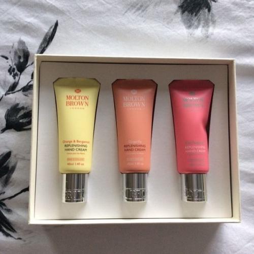 Molton Brown hand cream in presentation box