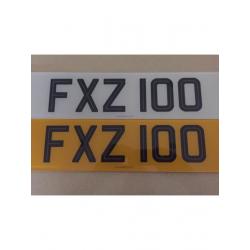 Cherished Number Plate FXZ 100