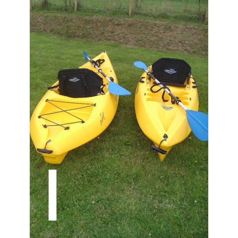 Pair of Sit On Sea Kayaks