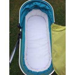 I candy peach sweet pea carry cot pushchair and accesories