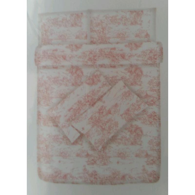 Unused and Packaged IKEA 100% Cotton Double Duvet Cover & 4 x Pillow cases