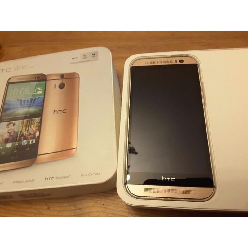 HTC M8 android mobile phone excellent condition with box etc 16gb and 5 inch screen