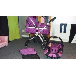 I safe 3 in 1 pram