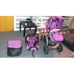 I safe 3 in 1 pram