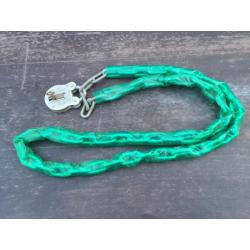 Plastic covered chain and lock