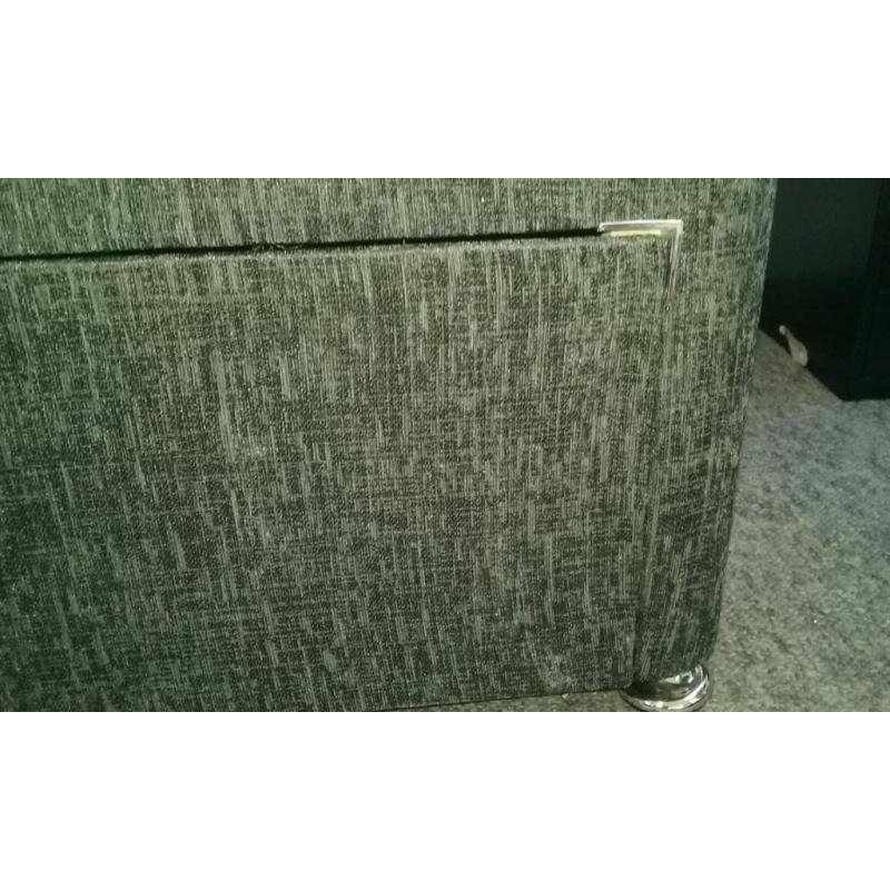 Brand New Single Headboard charcoal grey.