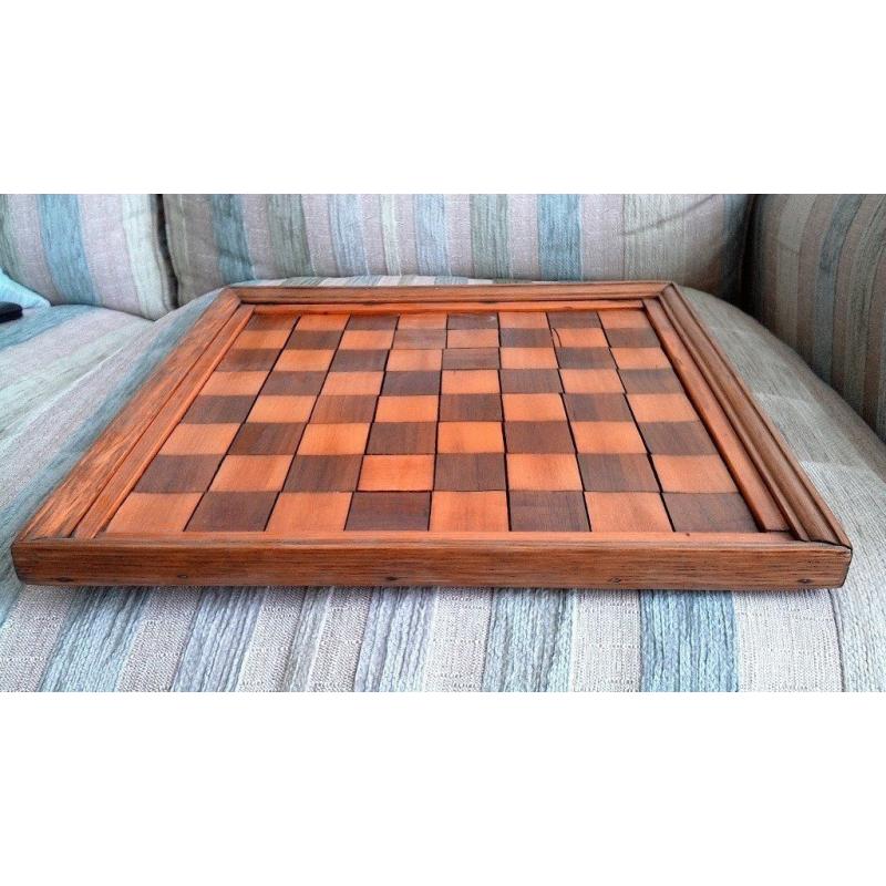 Original Antique Large Inlaid Chess Board