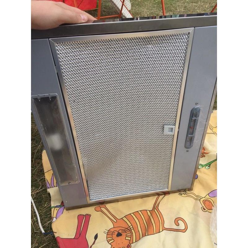 Extractor fan hood with light