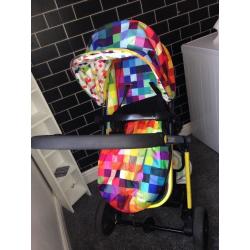 Cosatto pushchair comes with carseat carrycot and rain cover brilling