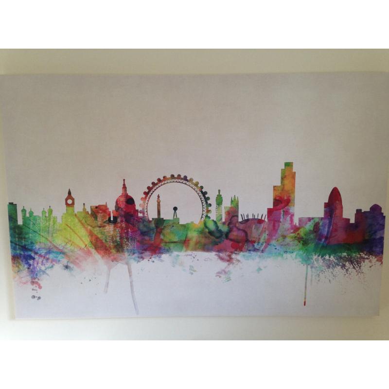 Canvas London Skyline. 560mm x 870mm