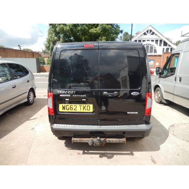FORD TRANSIT CONNECT 90 T200 TREND 62 PLATE 2012 BLACK 1 OWNER FULL SERVICE HISTORY