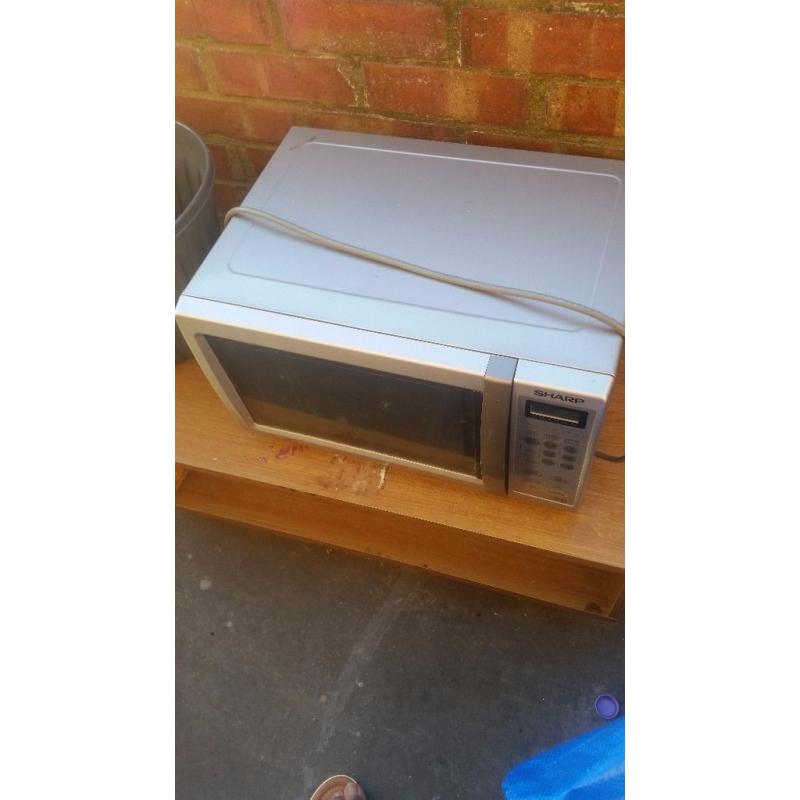 Microwave oven combi and coffee table for sale