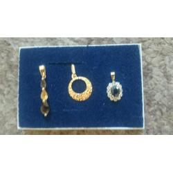 Gold pendants